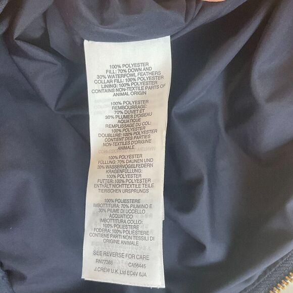 J Crew Navy Red Plaid Quilted Down Puffer Vest Sz XS Womens Zip Front Pockets U - Picture 11 of 12